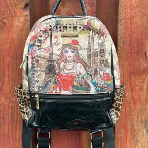 Charming Girl Floral and Jewel Embellished Clutch